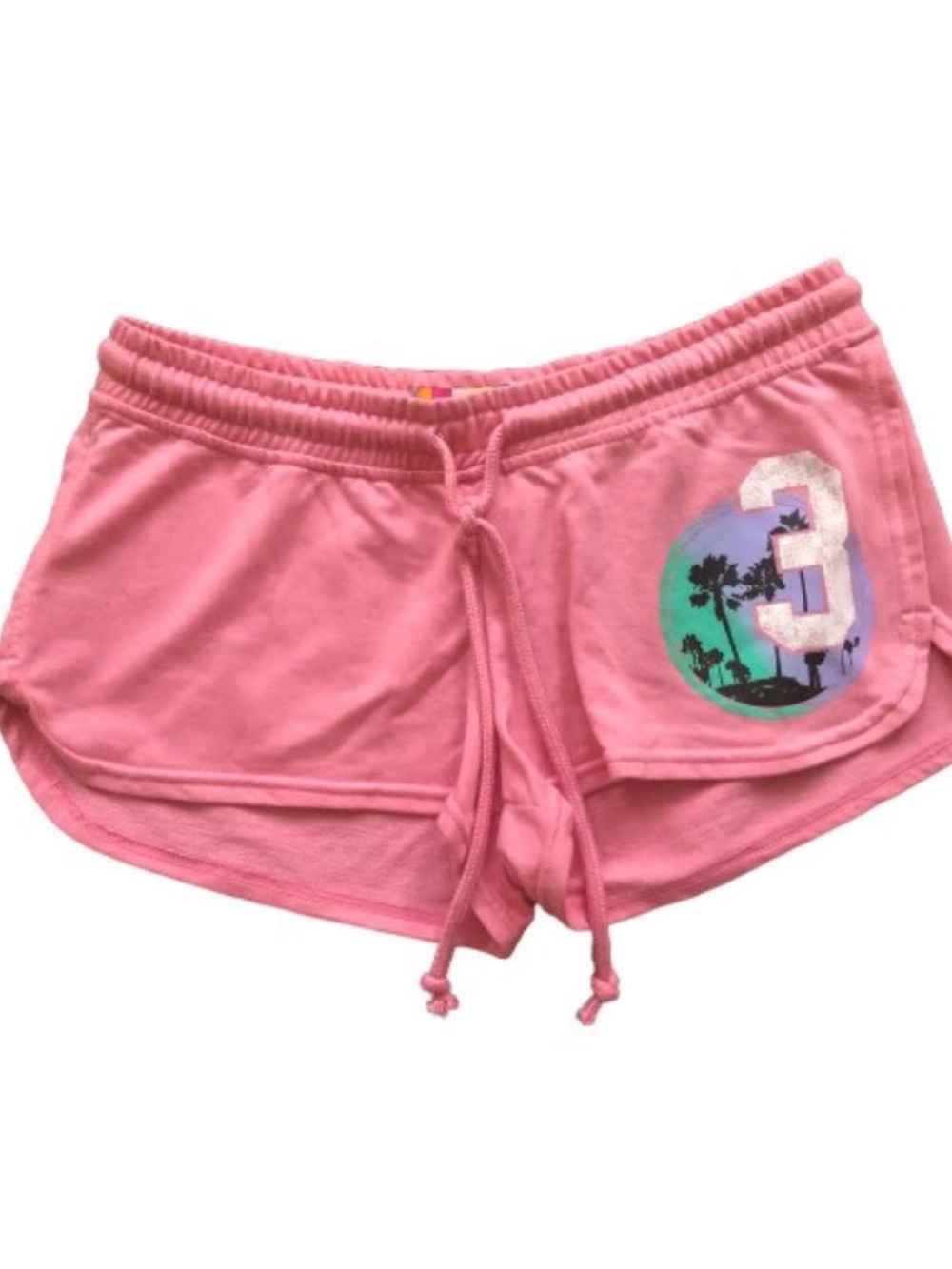 Derek Hearts Girls Morning Glory Pink Shorts Medium Size